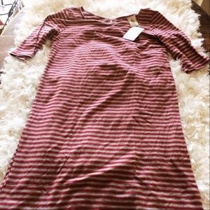Free People Dresses - Free People Red NWT Small Striped Dress Keyhole Free People Dresses - Free People Red NWT Small Striped Dress Keyhole
